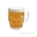 Cerveza de cerveza con asa de cerveza con hoyuelos Stein Taza